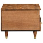 vidaXL Table basse 80x54x40 cm bois de manguier massif