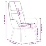 vidaXL Chaise de relaxation Noir Tissu