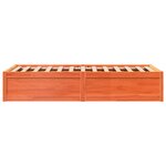 vidaXL Cadre de lit sans matelas cire marron 100x200cm bois pin massif