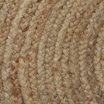 vidaXL Tapis Jute tressé 120 cm rond