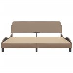 vidaXL Cadre de lit sans matelas cappuccino 180x200 cm similicuir