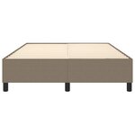 vidaXL Cadre de lit sans matelas taupe 140x200 cm tissu