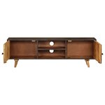 vidaXL Meuble TV Bois de manguier massif 140 x 30 x 45 cm