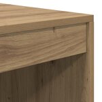 Bureau vidaXL avec Rangement Chêne Artisan Bois d'Ingénierie