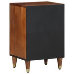 vidaXL Meuble de salle de bain 38x33x58 cm en bois solide de mangue