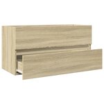 vidaXL Armoire d'évier Chêne sonoma 90x38 5x45 cm Aggloméré