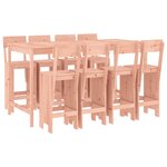 vidaXL Ensemble de bar de jardin 9 Pièces bois massif douglas