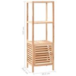 vidaXL Armoire de salle de bain Bois de noyer 39 5x35 5x123 cm