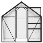 vidaXL Serre Anthracite Aluminium 2 47 m²