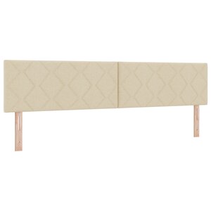 Tête de lit LED vidaXL Design Blocs en Diamant Crème 200 cm Tissu