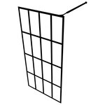 vidaXL Écran de douche Verre trempé transparent 140x195 cm