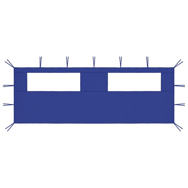 vidaXL Paroi latérale de belvédère avec fenêtres 6x2 m Bleu