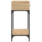 vidaXL Table console chêne sonoma 75x34 5x75 cm bois d'ingénierie