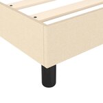 vidaXL Cadre de lit Crème 90 x 200 cm Tissu