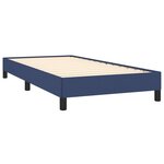 vidaXL Cadre de lit sans matelas bleu 100x200 cm tissu