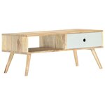 vidaXL Table basse 90x50x40 cm Bois de manguier massif