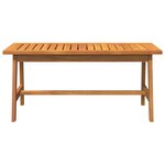 Table basse vidaXL 90x45x40 cm en bois massif d'acacia