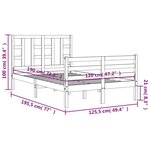 vidaXL Cadre de lit sans matelas bois de pin massif
