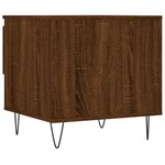 vidaXL Table basse chêne marron 50x46x50 cm bois d'ingénierie