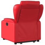 vidaXL Fauteuil inclinable Rouge Similicuir