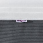 Matelas à ressorts ensachés vidaXL Gris foncé Moyenne 90x190x20 cm Tissu