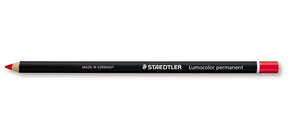 Crayon graphite GLASOCHROM Rond pour écriture toute surface mine Rouge x 12 STAEDTLER