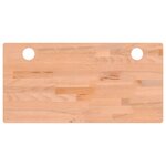 vidaXL Dessus de bureau 80x40x4 cm bois massif de hêtre