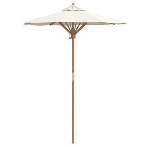 vidaXL Parasol de jardin Crème 150x210 cm Bambou