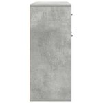 vidaXL Buffet Gris béton 88x30x70 cm Bois d'ingénierie