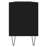 vidaXL Meuble TV noir 150x30x44 5 cm bois d'ingénierie