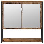 vidaXL Ensemble de meubles de salle de bain 2 pièces en bois ancien et en bois d'ingénierie