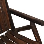 vidaXL Chaise de jardin 68x86x103 cm bois massif d'épicéa