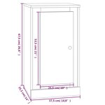vidaXL Buffet blanc brillant 37 5x35 5x67 5 cm bois d'ingénierie