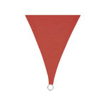 Perel Voile d'ombrage  hydrofuge  5 x 5 x 5 m  160 g/m²  polyester  triangulaire  brun rougeâtre