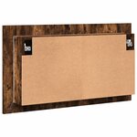 vidaXL Armoire à miroir à LED de bain chêne fumé 80x12x45 cm acrylique