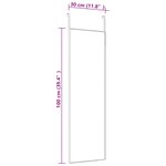 vidaXL Miroir de porte Doré 30x100 cm Verre et aluminium