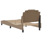vidaXL Cadre de lit sans matelas cappuccino 90x190 cm similicuir