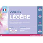 Couette légère en microfibre - 200 x 200 cm - Blanc