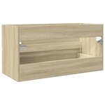 vidaXL Armoire d'évier Chêne sonoma 90x38 5x45 cm Aggloméré