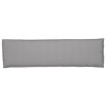 vidaXL Coussin de Palette pour Banc Gris 140x40x8 cm Tissu Oxford