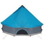 vidaXL Tente familiale tipi 8 personnes bleu imperméable