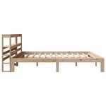vidaXL Cadre de lit avec tête de lit 200x200 cm Bois de pin massif