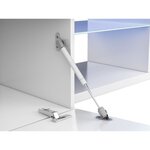 Meuble TV réversible BLUE-TECH - Mélaminé blanc laqué - 150 x 41 x 43 cm