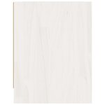 vidaXL Tables de chevet 2 Pièces Blanc 40x30 5x40 cm Bois de pin massif