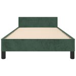 vidaXL Cadre de lit sans matelas vert foncé 80x200 cm velours