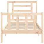 vidaXL Cadre de lit sans matelas 90x200 cm bois de pin massif