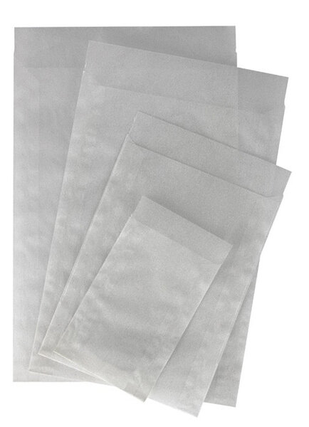Pochettes Cristal 85 x 132 mm avec 14 mm de rabat