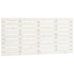 vidaXL Tête de lit murale Blanc 146x3x63 cm Bois massif de pin