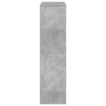 vidaXL Bibliothèque gris béton 100x33x125 5 cm bois d'ingénierie