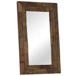 vidaXL Miroir Bois de récupération massif 50 x 80 cm